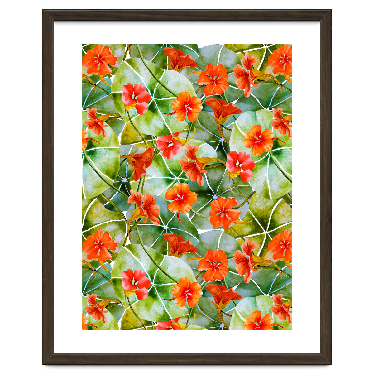 Nasturtiums watercolor 01