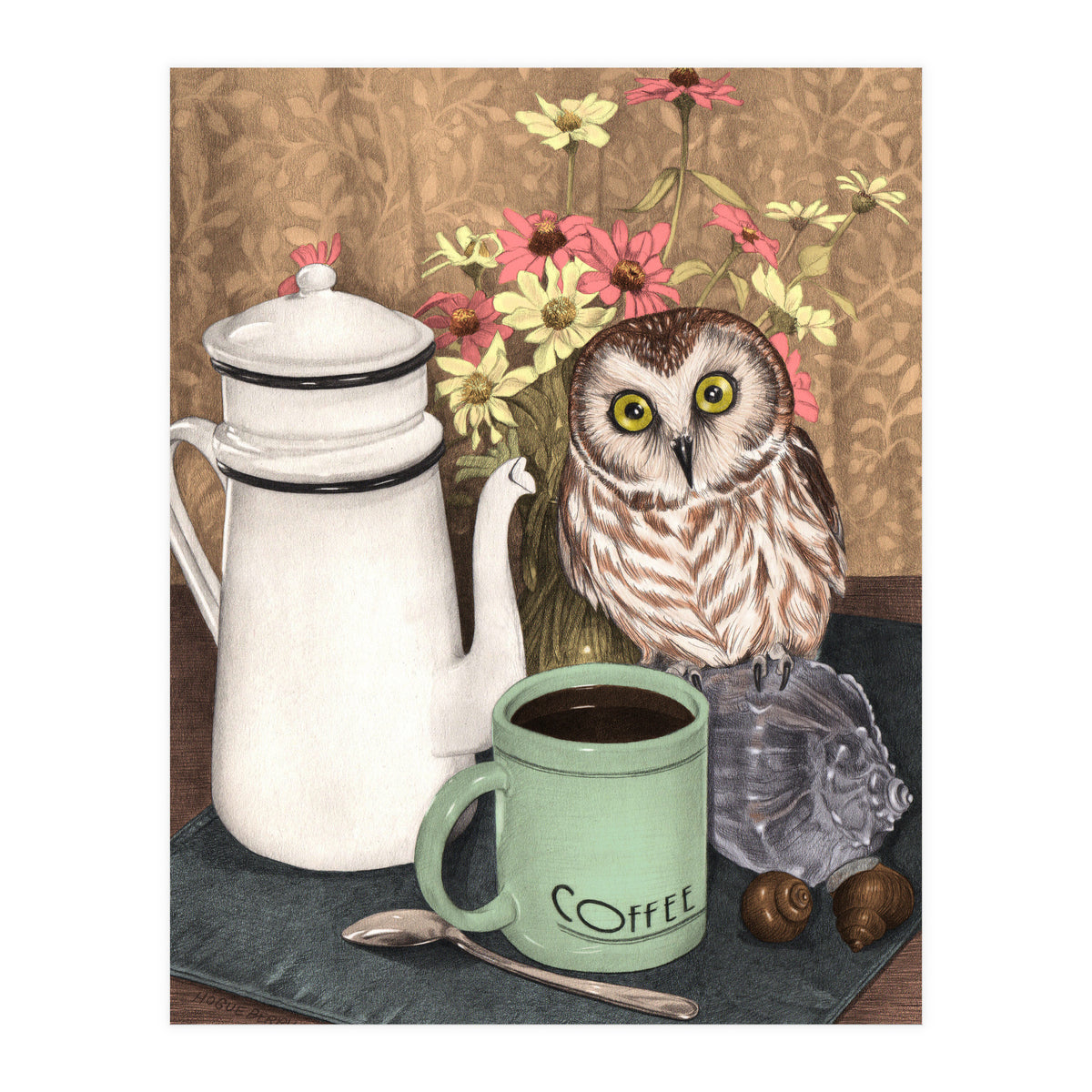 Coffee Owl (Print Only)