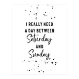 Day between Saturday and Sunday (Print Only) thumbnail