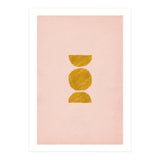 Pink and rust minimalist shapes (Print Only) thumbnail