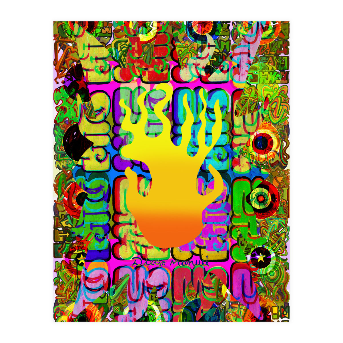 Fuego Y Graffiti 5 (Print Only)