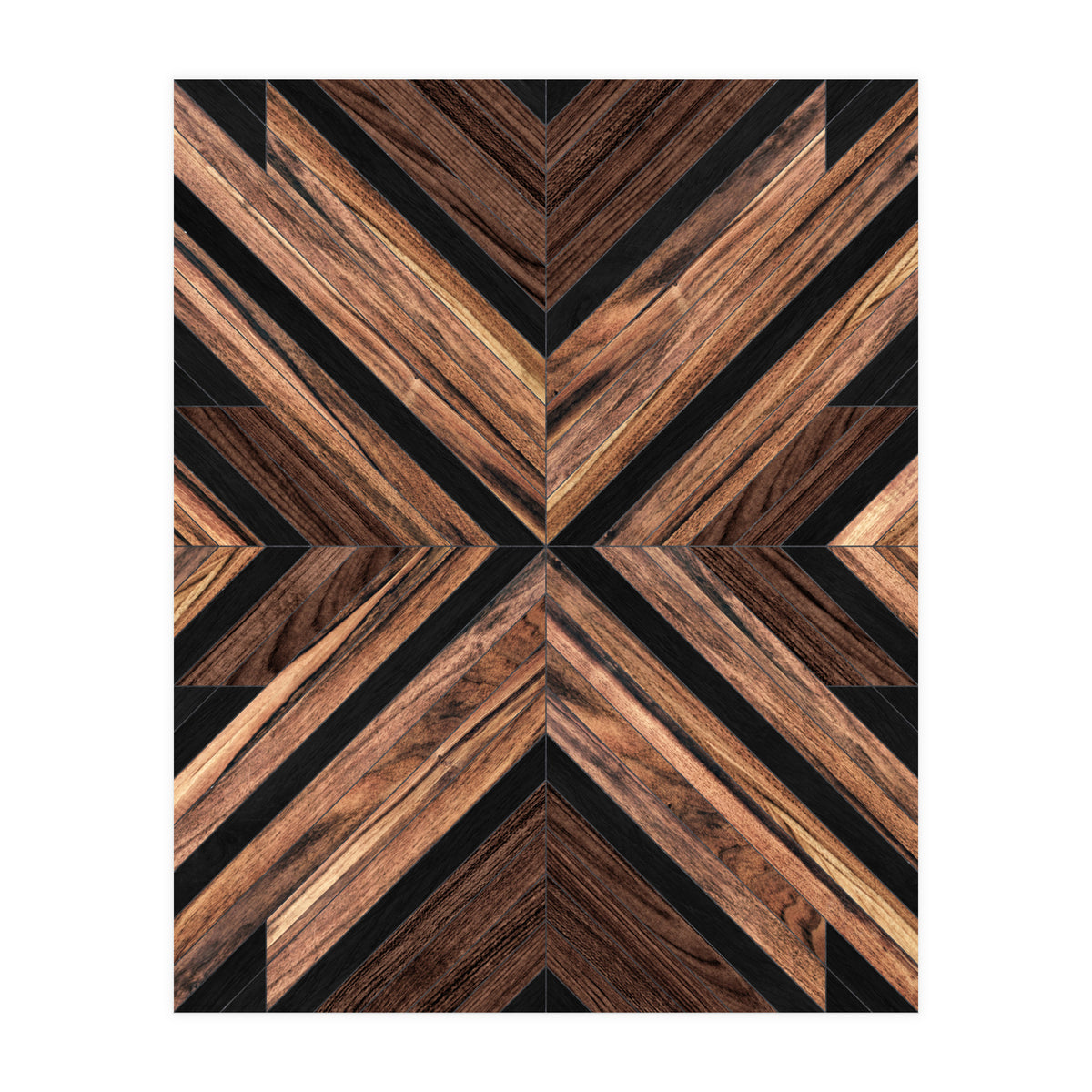 Urban Tribal Pattern No.3 - Wood (Print Only)