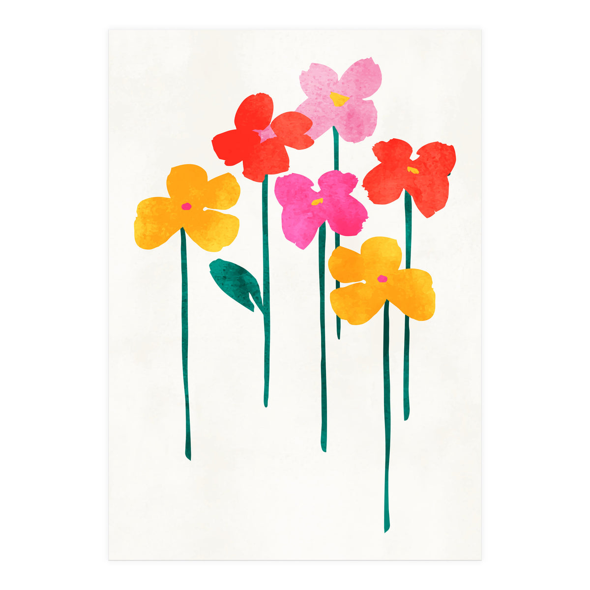 Little Happy Flowers (Print Only)
