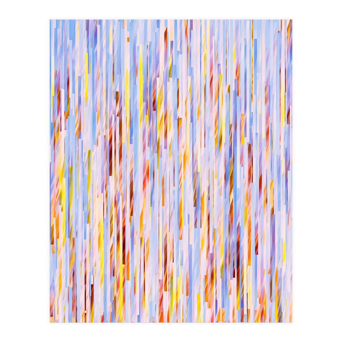 Urban Living | Abstract Geometric Shapes Digital Painting | eclectic Modern Contemporary Boho Chic (Print Only)