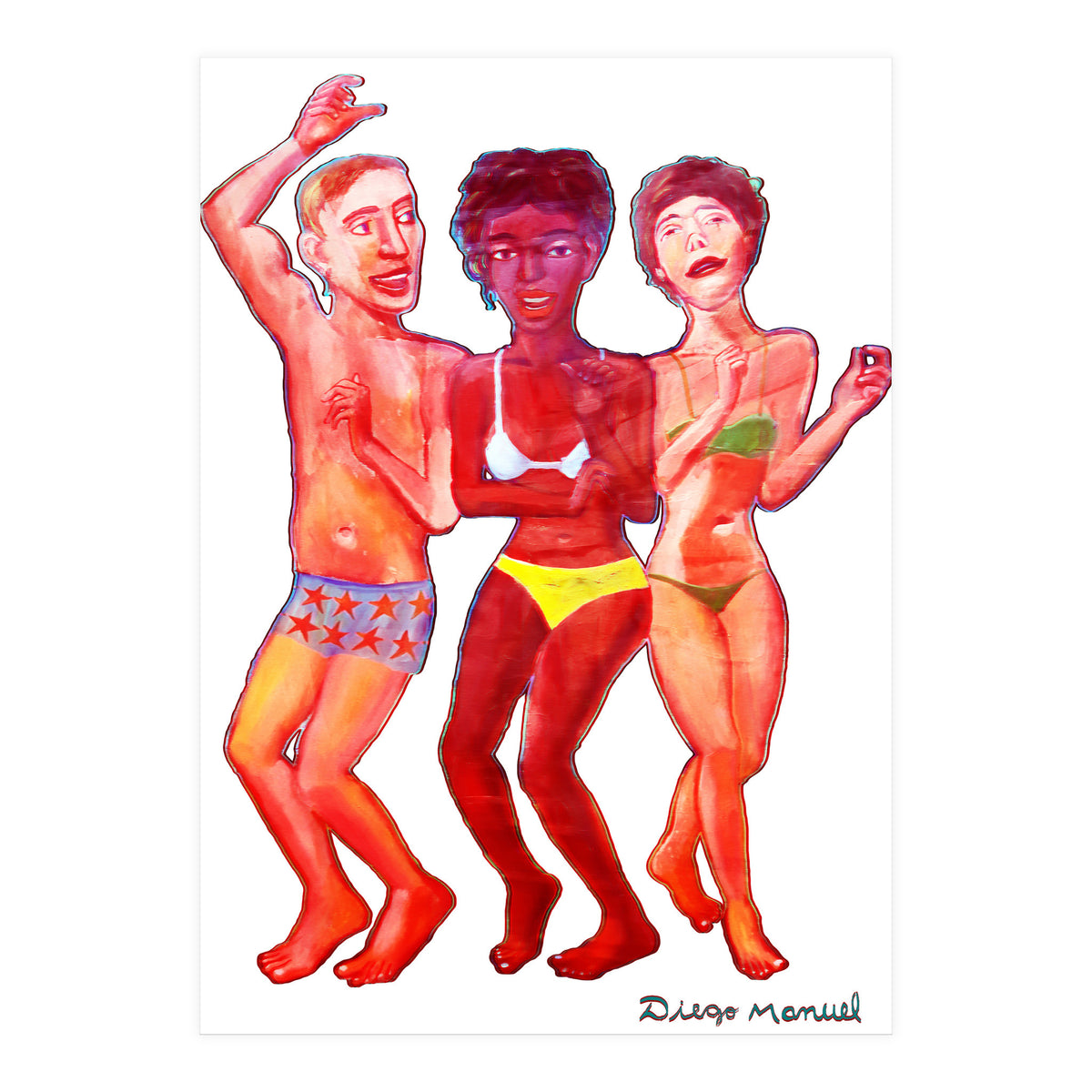 Beach Party 3d (Print Only)