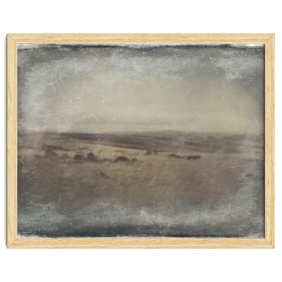 Bleak winter landscape of Saddleworth Moor