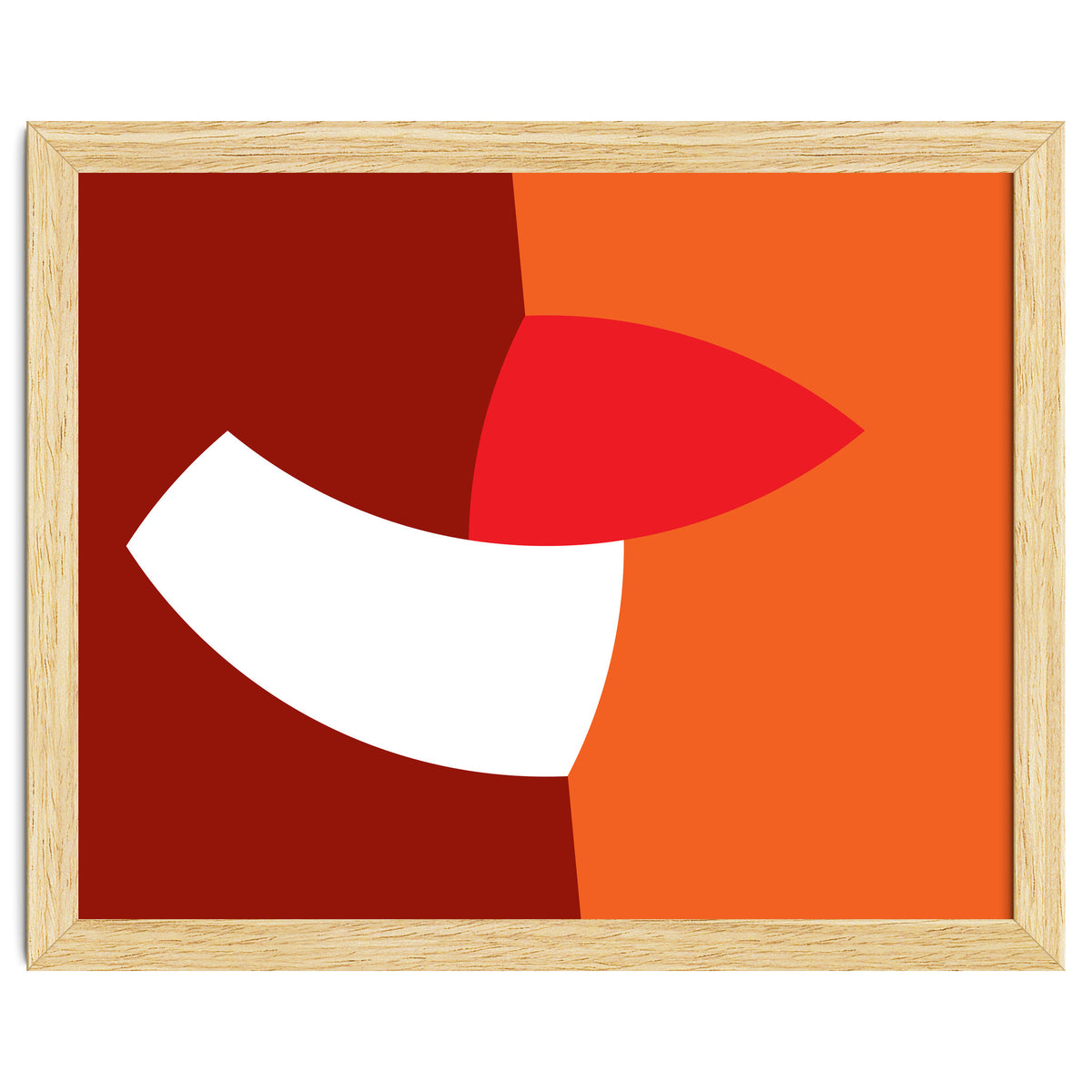 Geometric Shapes No. 66 - orange & reds