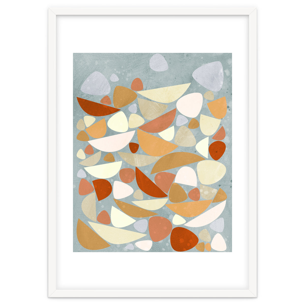 Sea Bed Orange Abstract