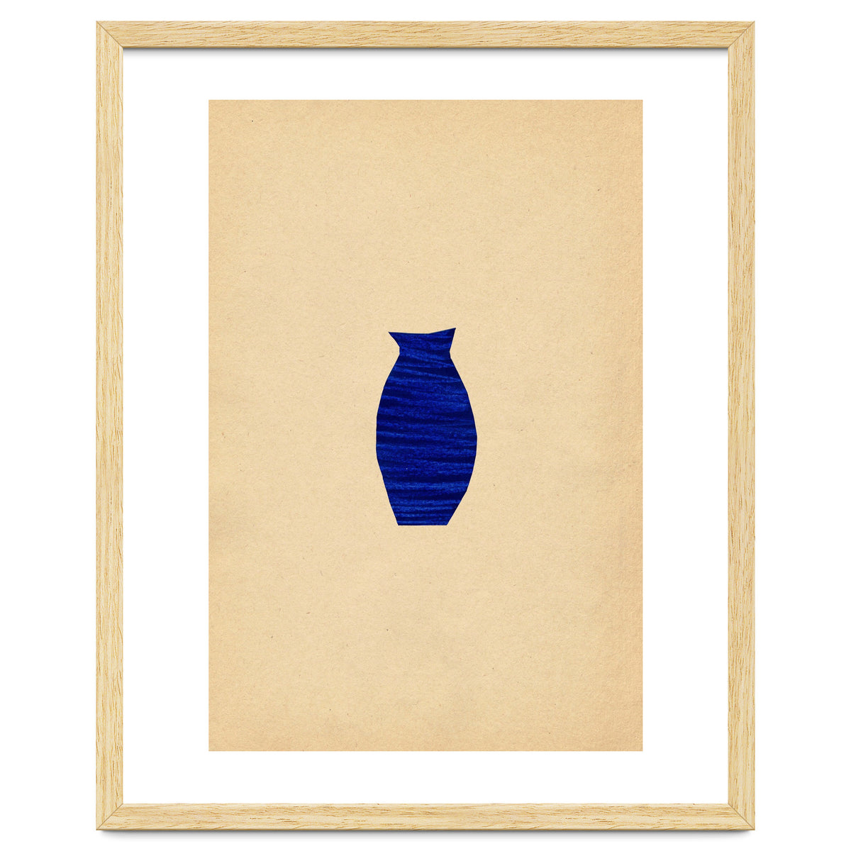 Ultramarine minimalist vase