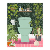 Botanical Loo in Tropical Bathroom (Print Only) thumbnail
