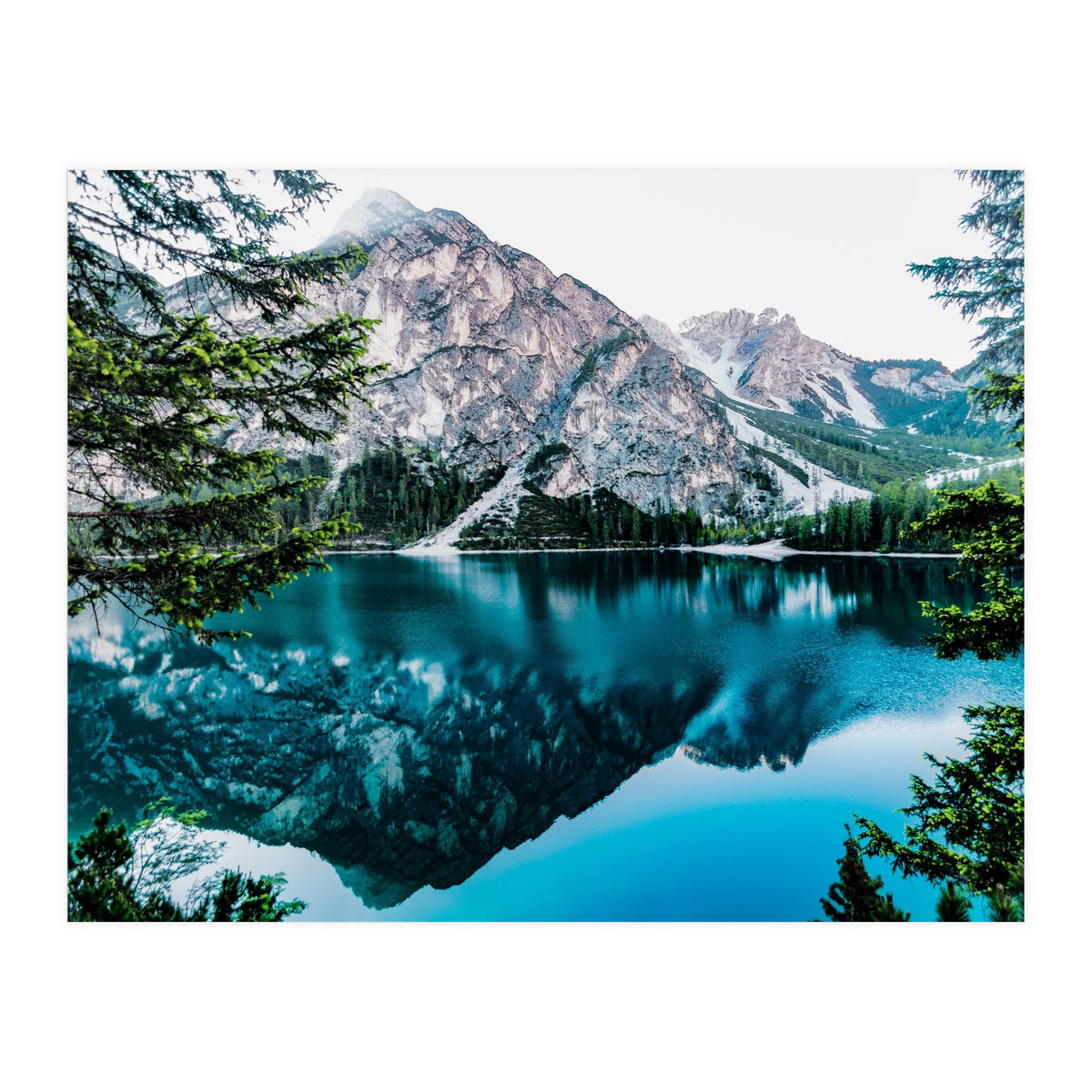 Mountain and lake (Print Only)