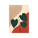 Mid century Botanical Anthurium Plant (Print Only) thumbnail