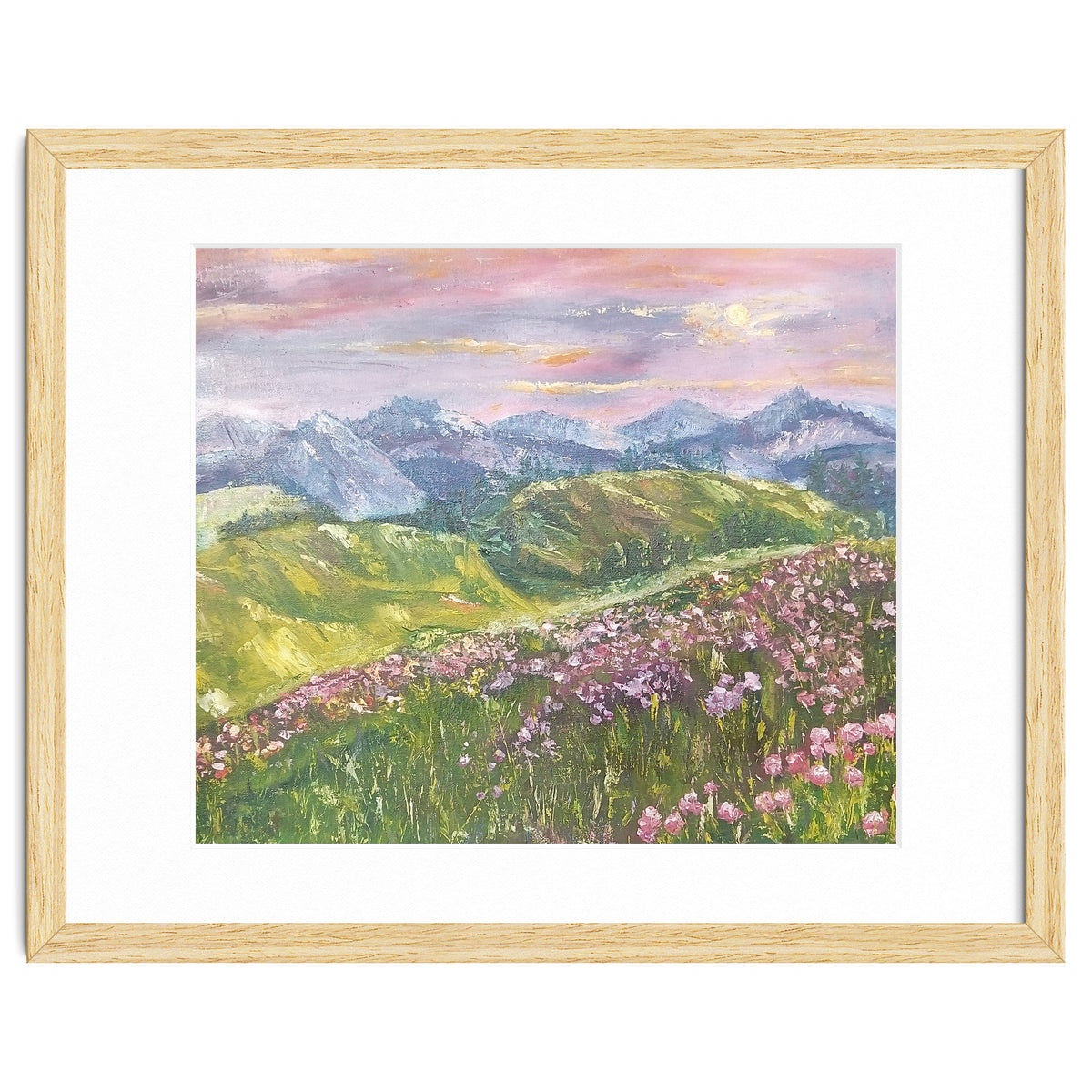 Sunset in the mountains