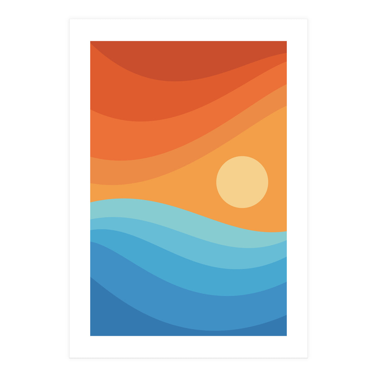 Colorful abstract landscape (Print Only)