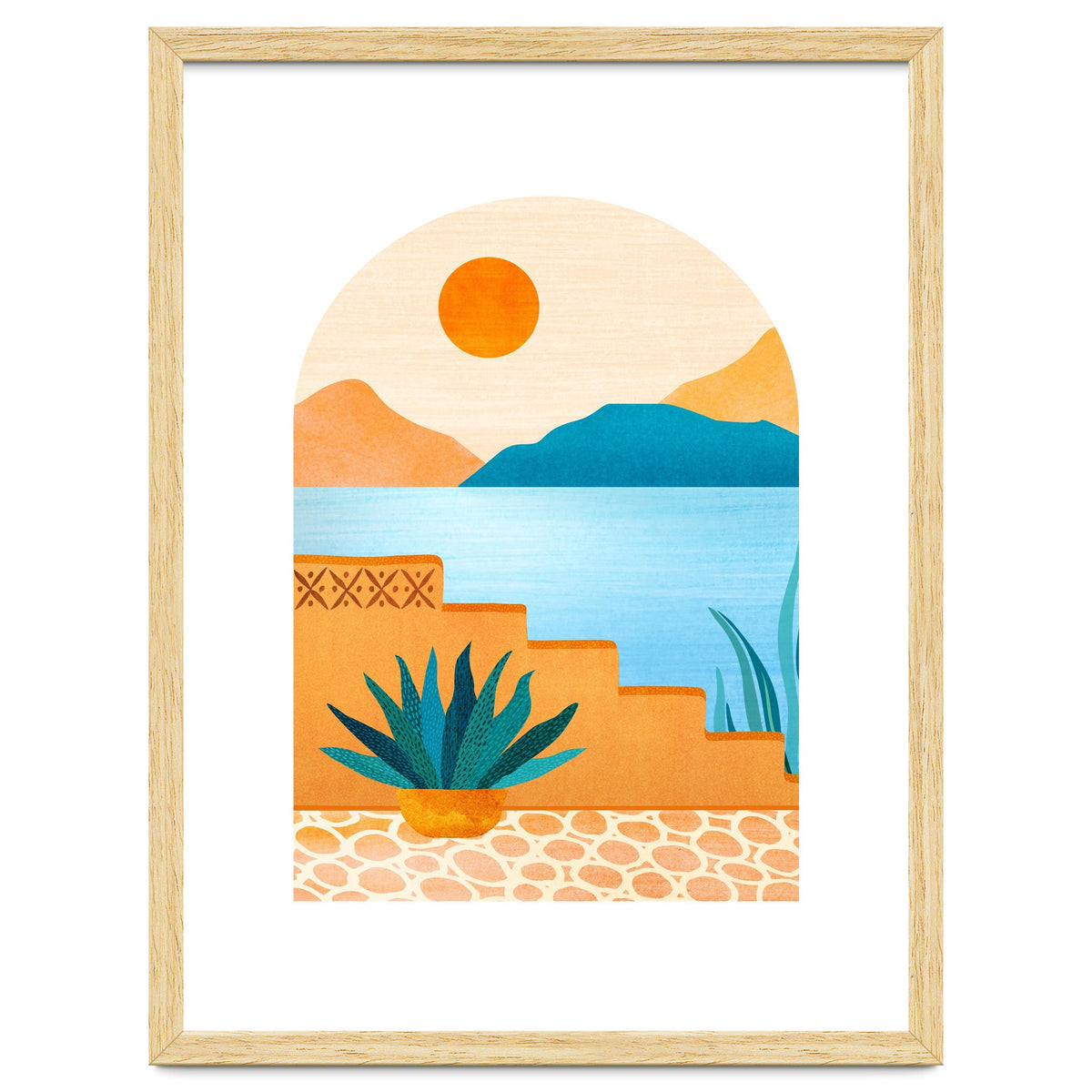 Desert Oasis Landscape