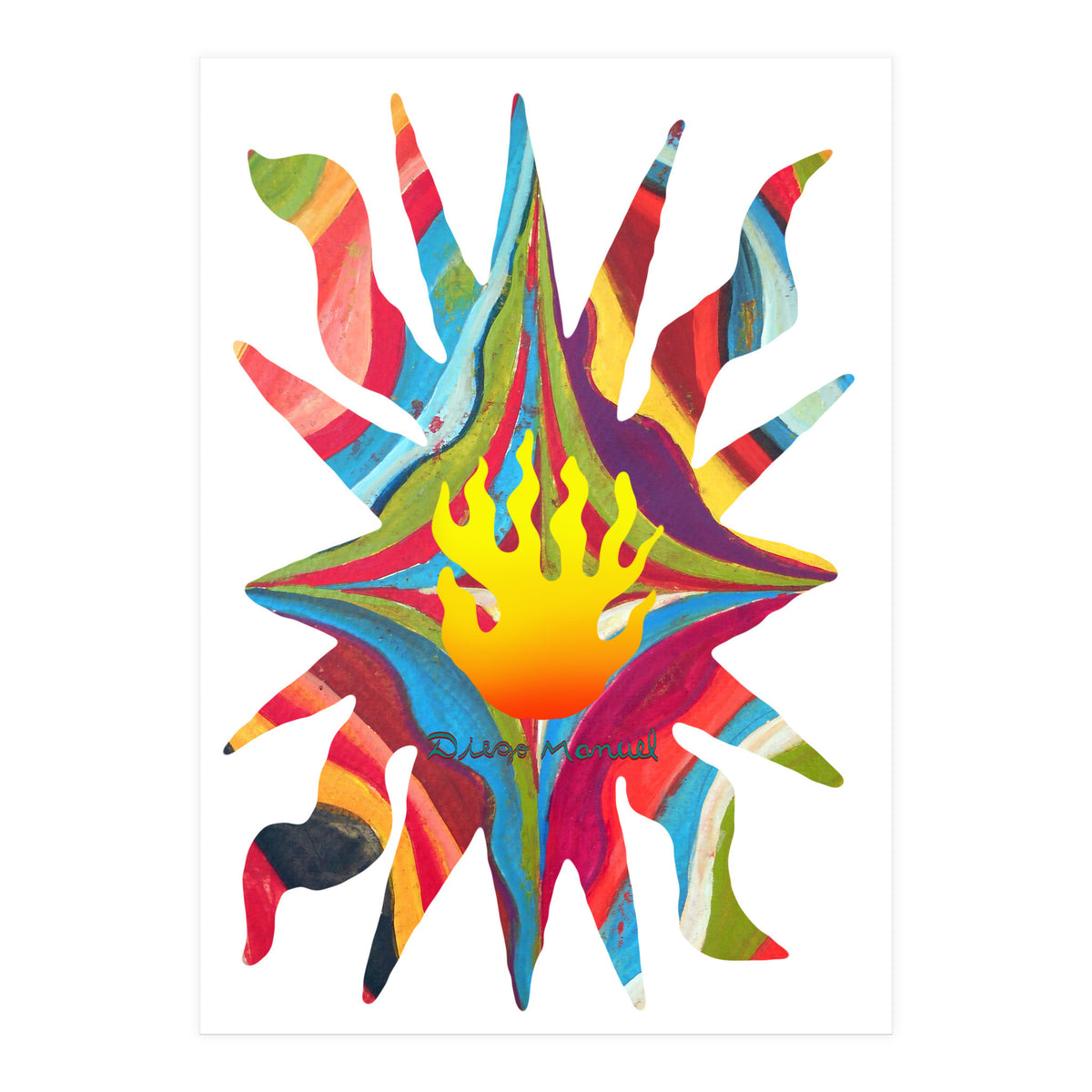 Fuego 36 Copia (Print Only)