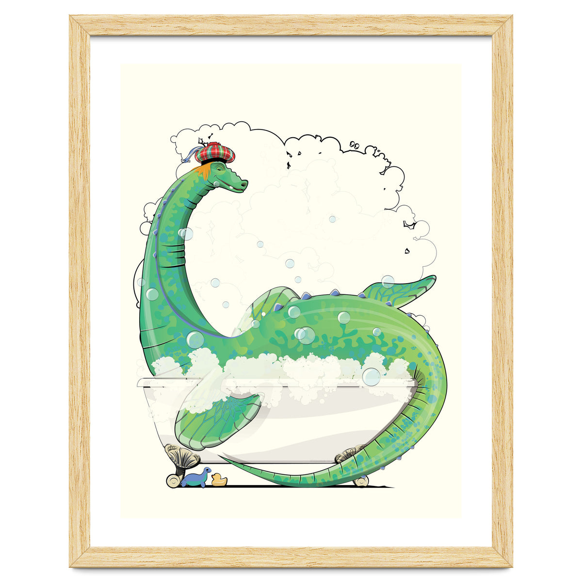 Loch Ness Monster in the Bath, Funny Bathroom Humour