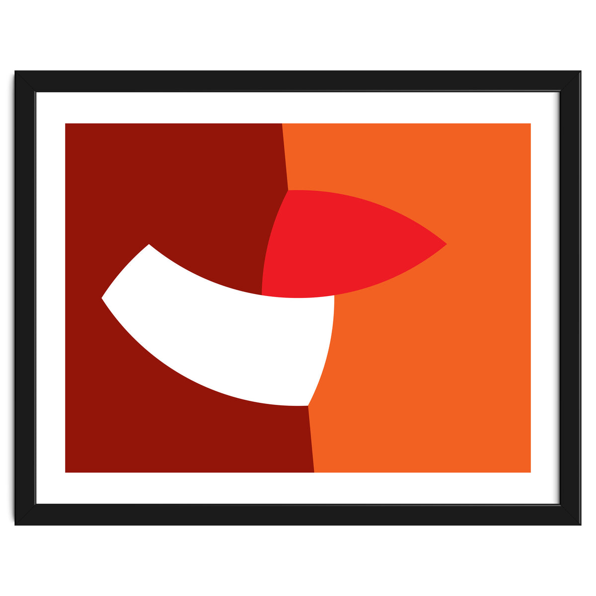 Geometric Shapes No. 66 - orange & reds