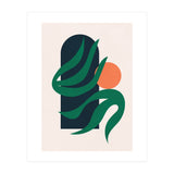 Mid Century Modern Botanical Geometric Art (Print Only) thumbnail