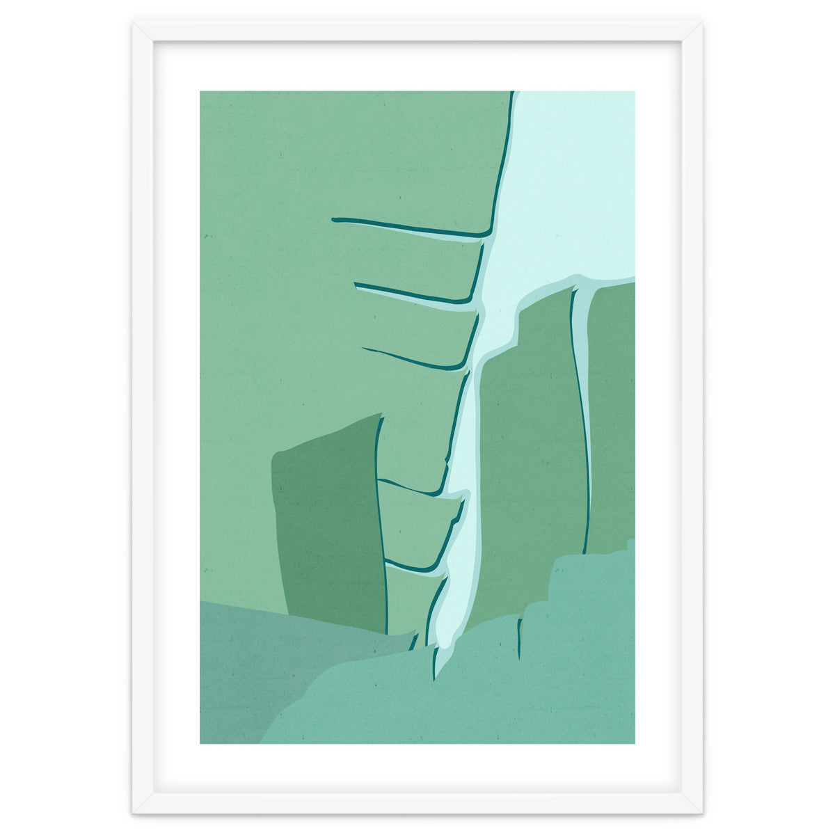 Abstract Banana Leaves One - Greener Eden