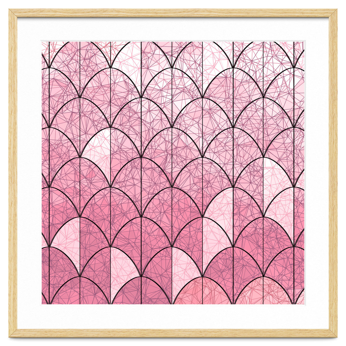 Mermaid scales pink and black