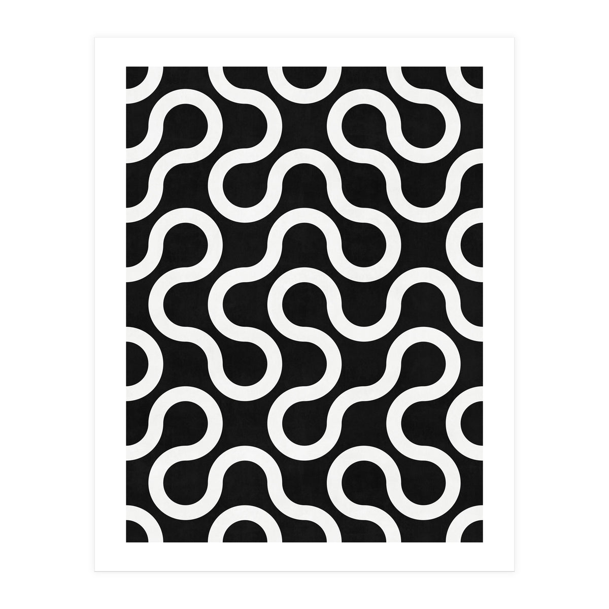 My Favorite Geometric Patterns No.36 - Black (Print Only)