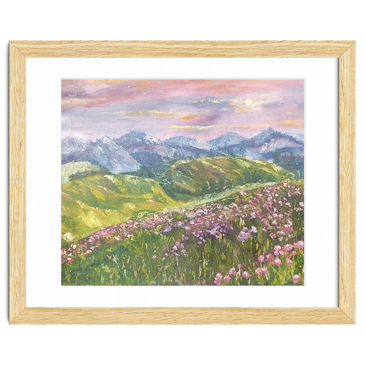 Sunset in the mountains