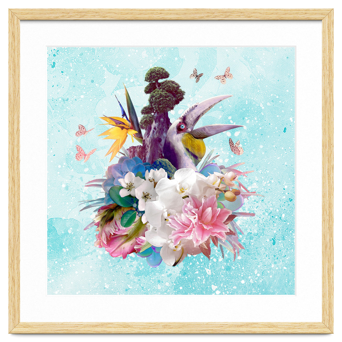 Floral Hornbill Blue