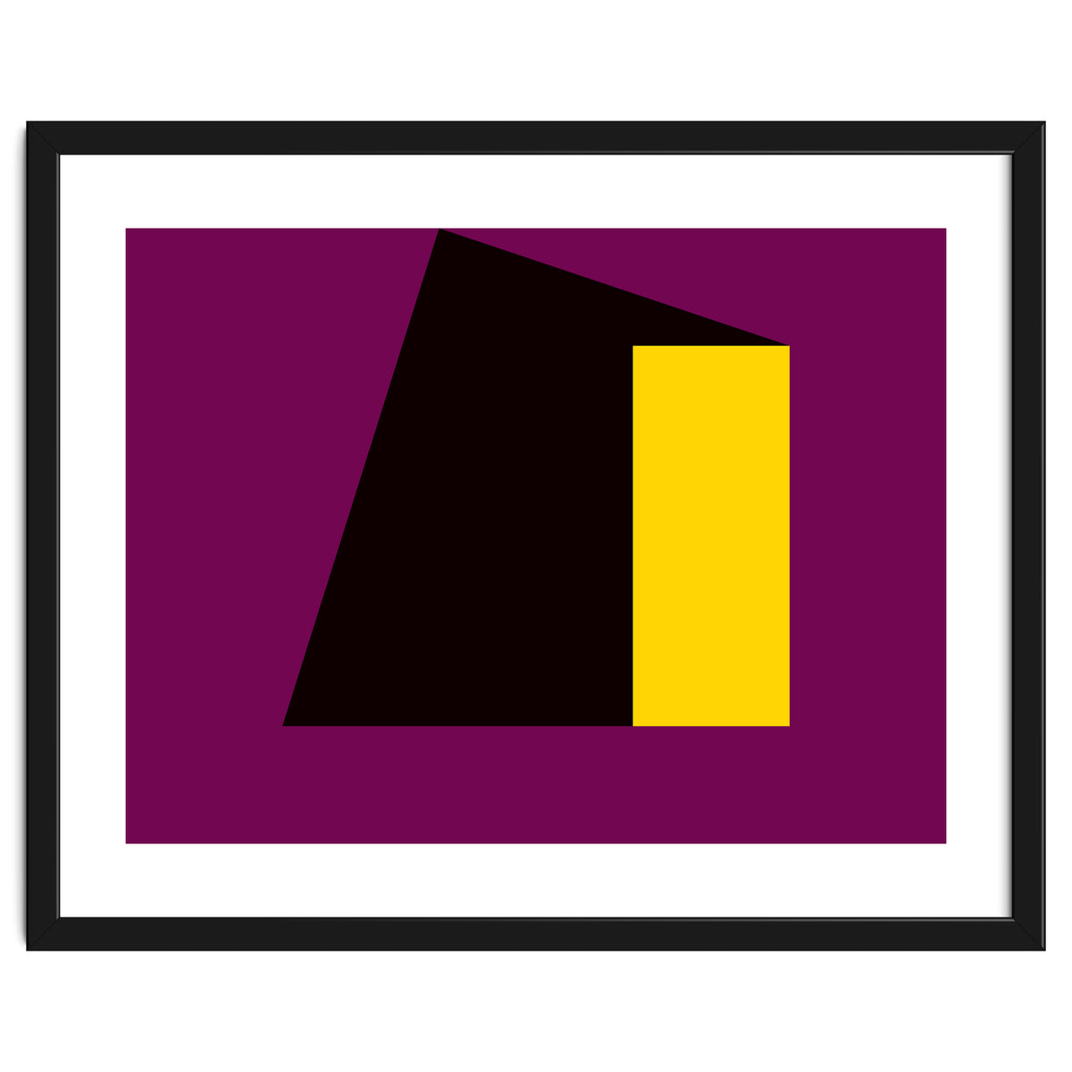Geometric Shapes No. 55 - purple & yellow