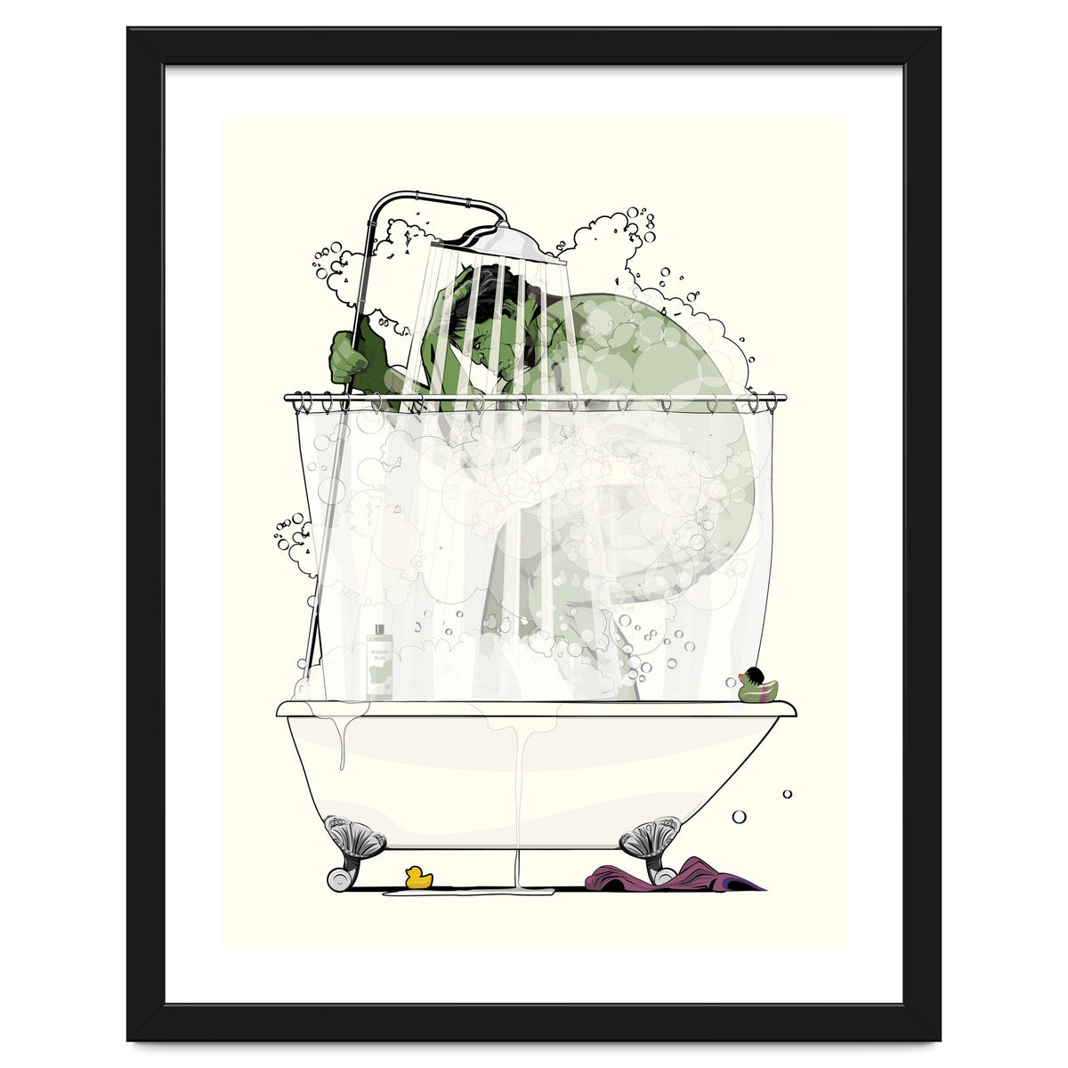 Hulk in the Shower, funny bathroom humour