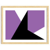 Geometric Shapes No. 64 - purple & black