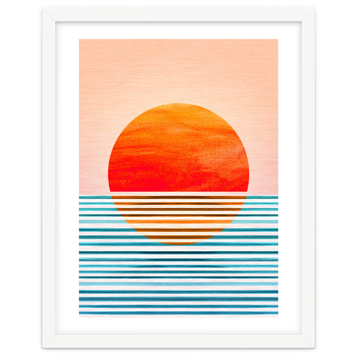 Geometric Minimalist Sunset