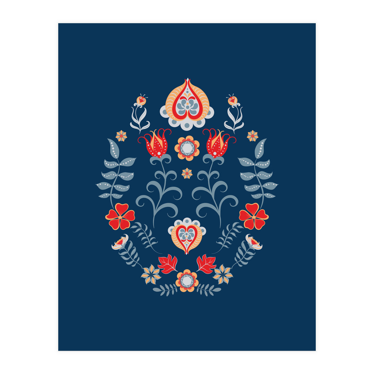 Scandinavian Folk Art (Print Only)