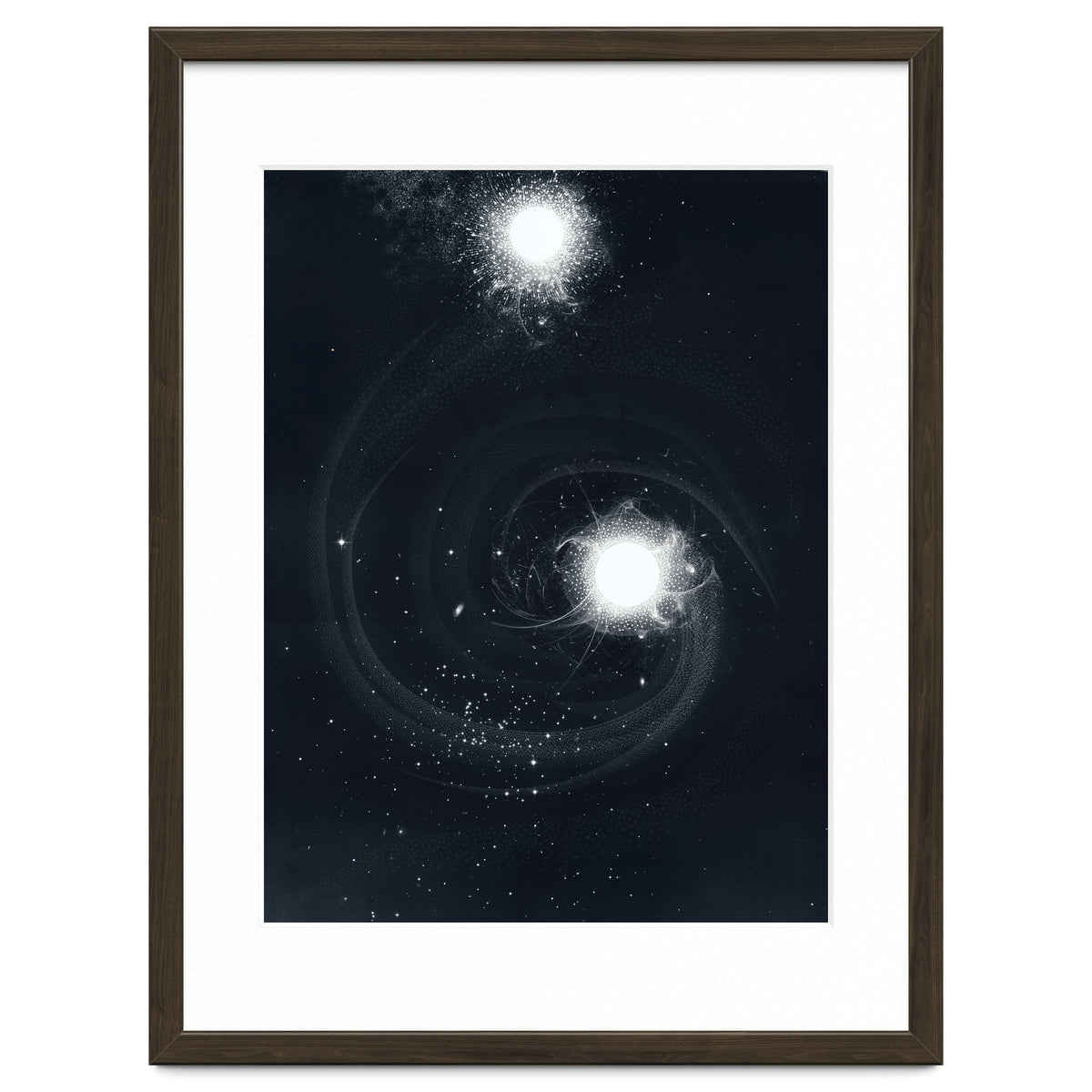 Vintage Cosmos: Double Spiral Nebula