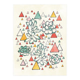 Succulent And Triangles (Print Only) thumbnail