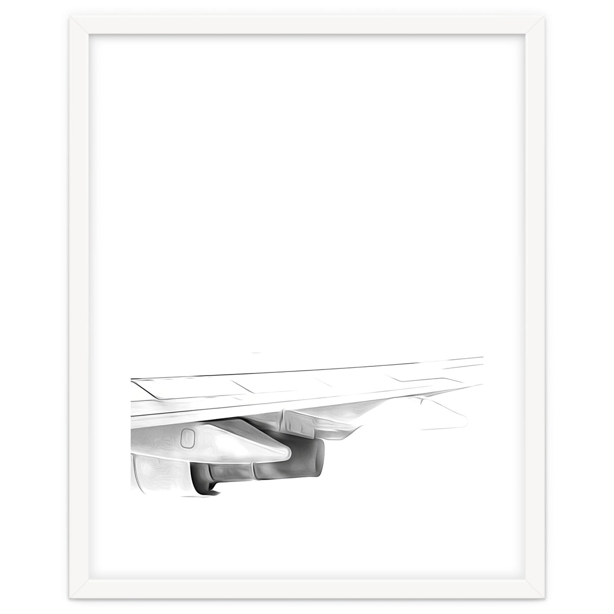 Black and White Airplane