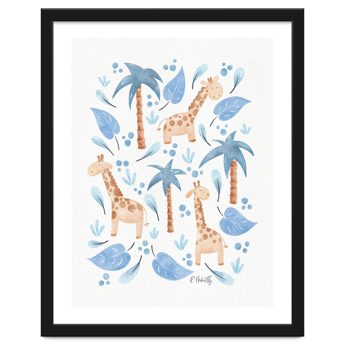Jungle Giraffes | Blue