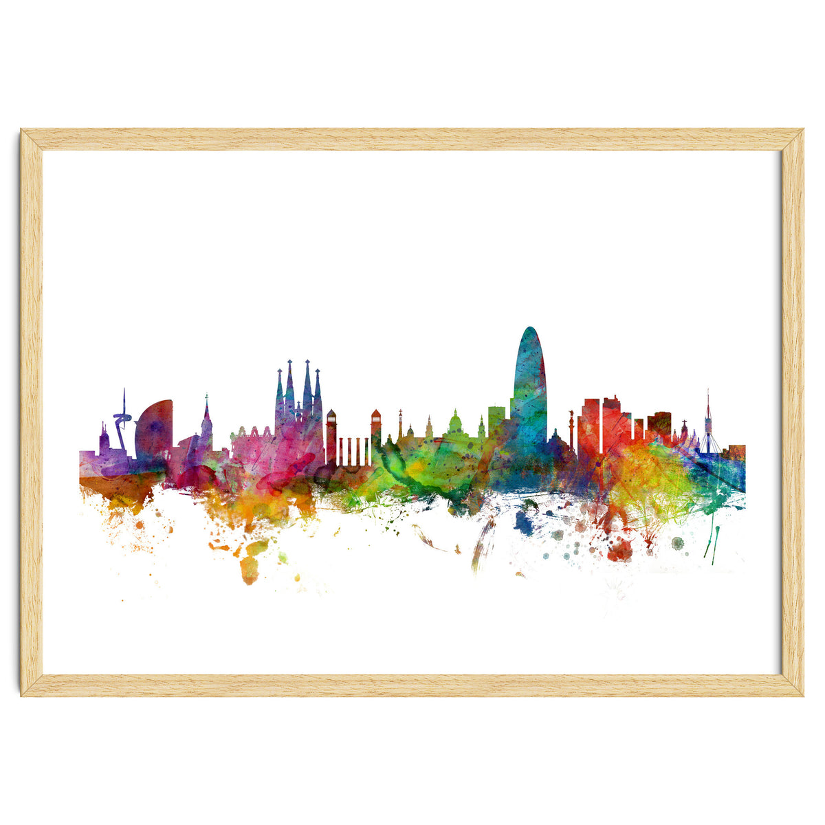 Barcelona Spain Skyline