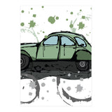 Green car sketch (Print Only) thumbnail