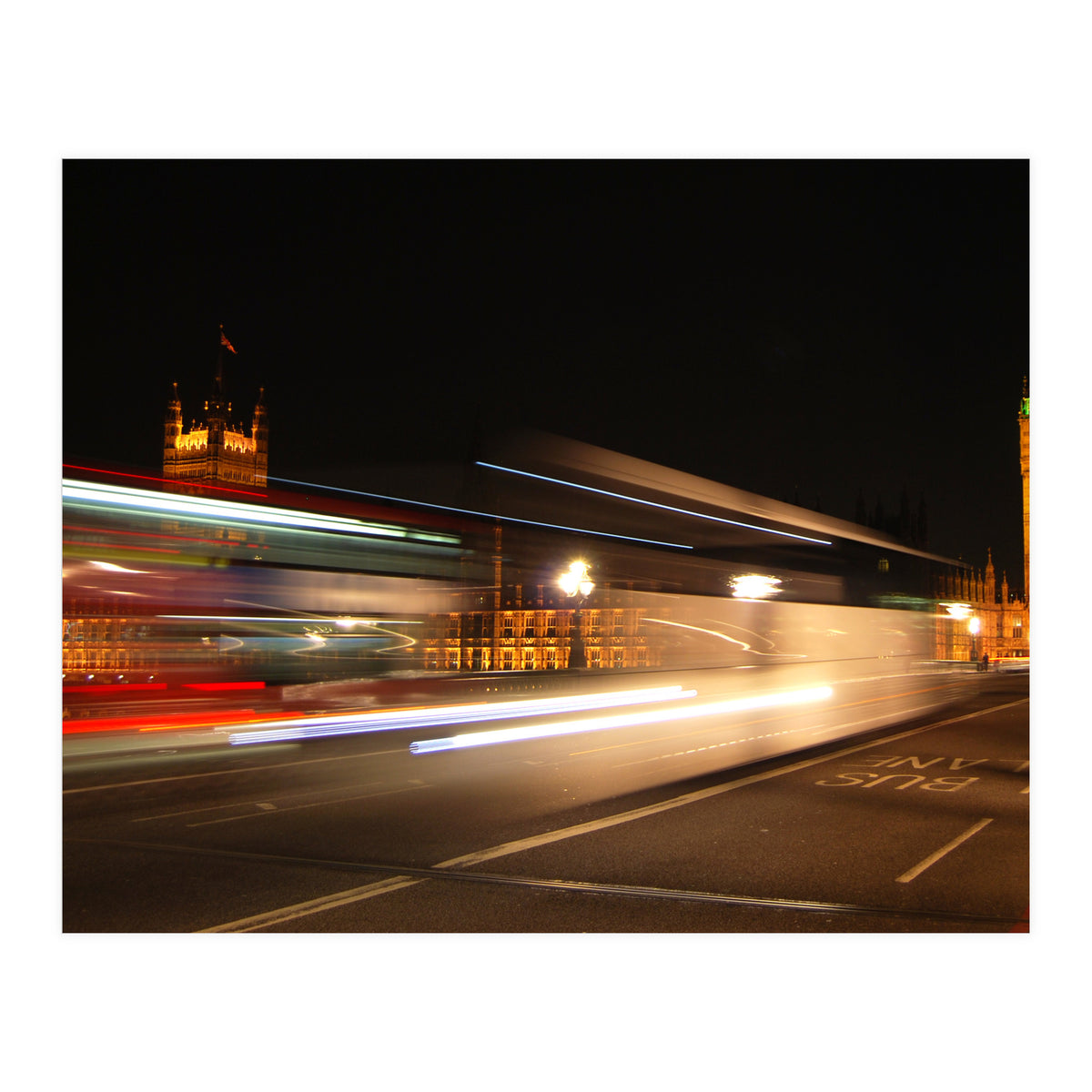 London Big Ben At Night (Print Only)
