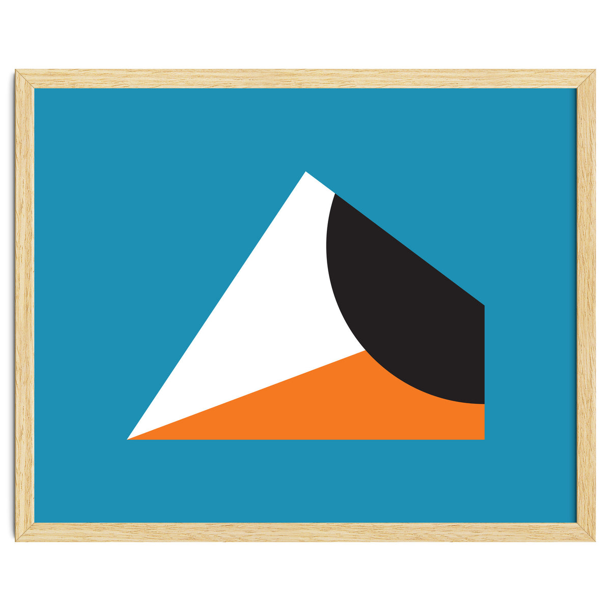 Geometric Shapes No. 16 - blue & orange