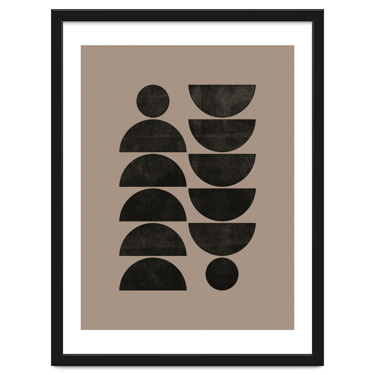 Mid-Century Modern No.30 - Woodblock Print