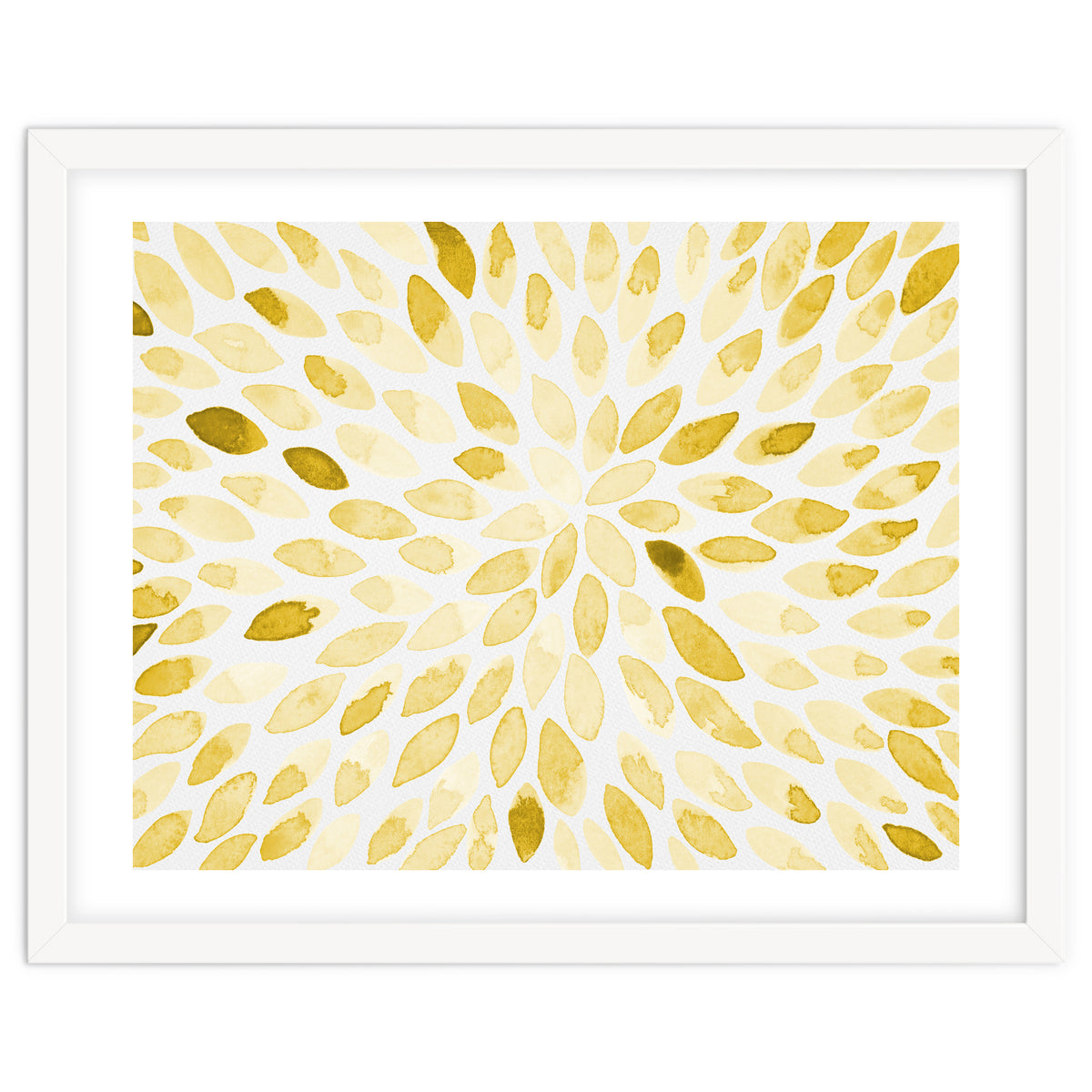 Watercolor Burst Yellow