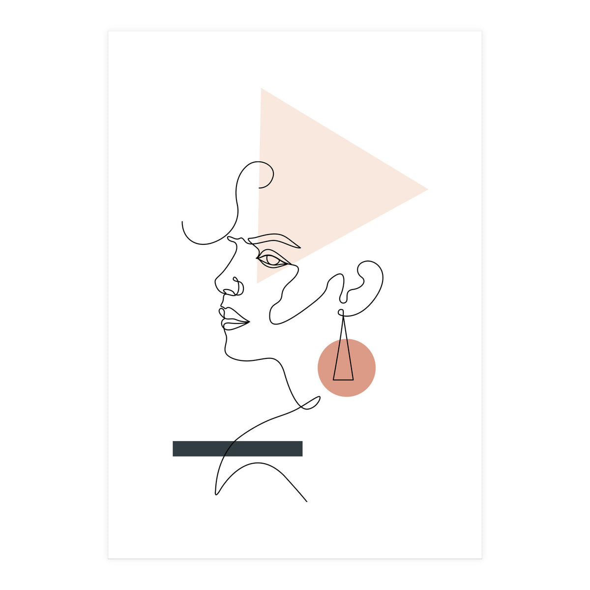 Geometric girl (Print Only)