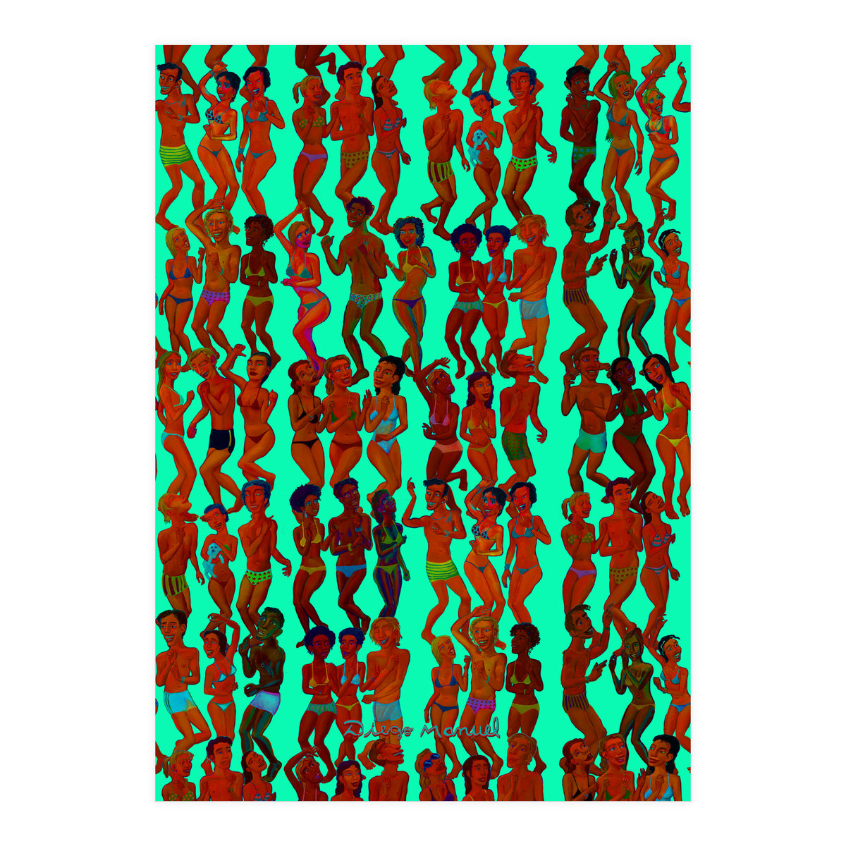 Fiesta En La Playa 9 (Print Only)