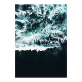Oceanholic, Sea Waves Dark Photography, Nature Ocean Landscape Travel Eclectic Graphic Design (Print Only) thumbnail