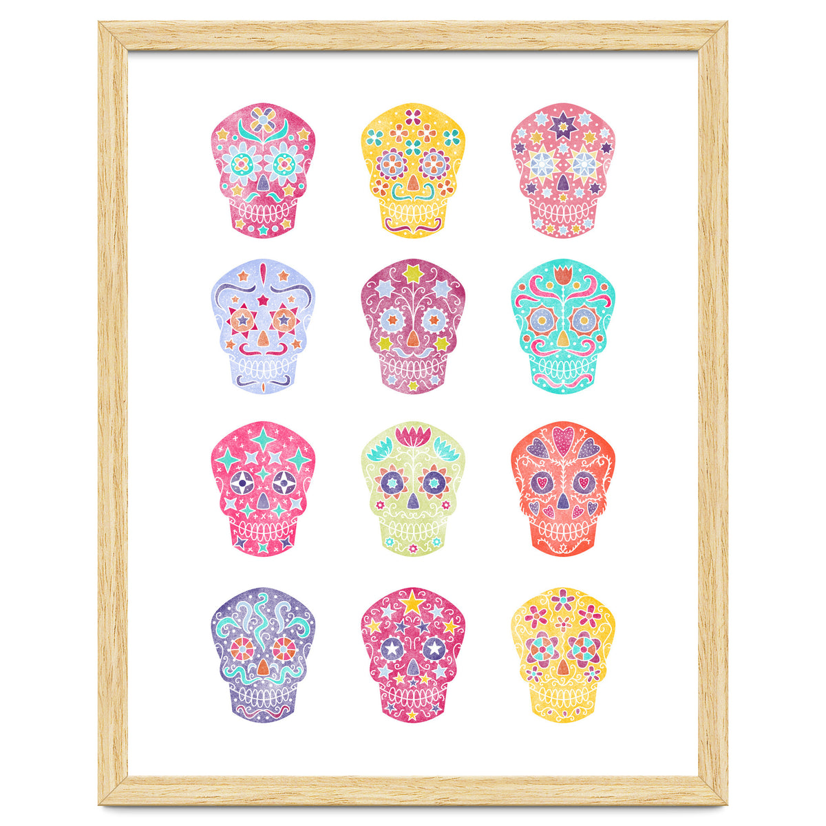Watercolour Sugar Skulls