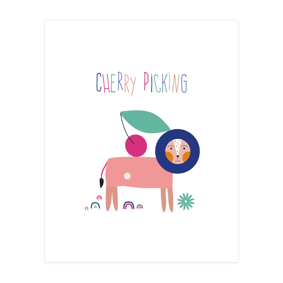 Kids Cherry Picking Rgb (Print Only)