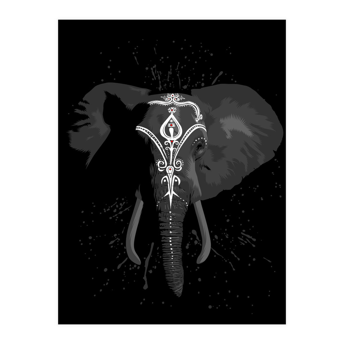 Indian elephant (Print Only)