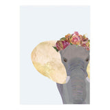 Angelic Boho Elephant Portrait (Print Only) thumbnail
